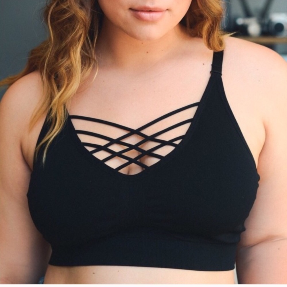 🌸NWT:ONLY 1 LEFT!!!  SEXY Pls Size Blk Bralettes